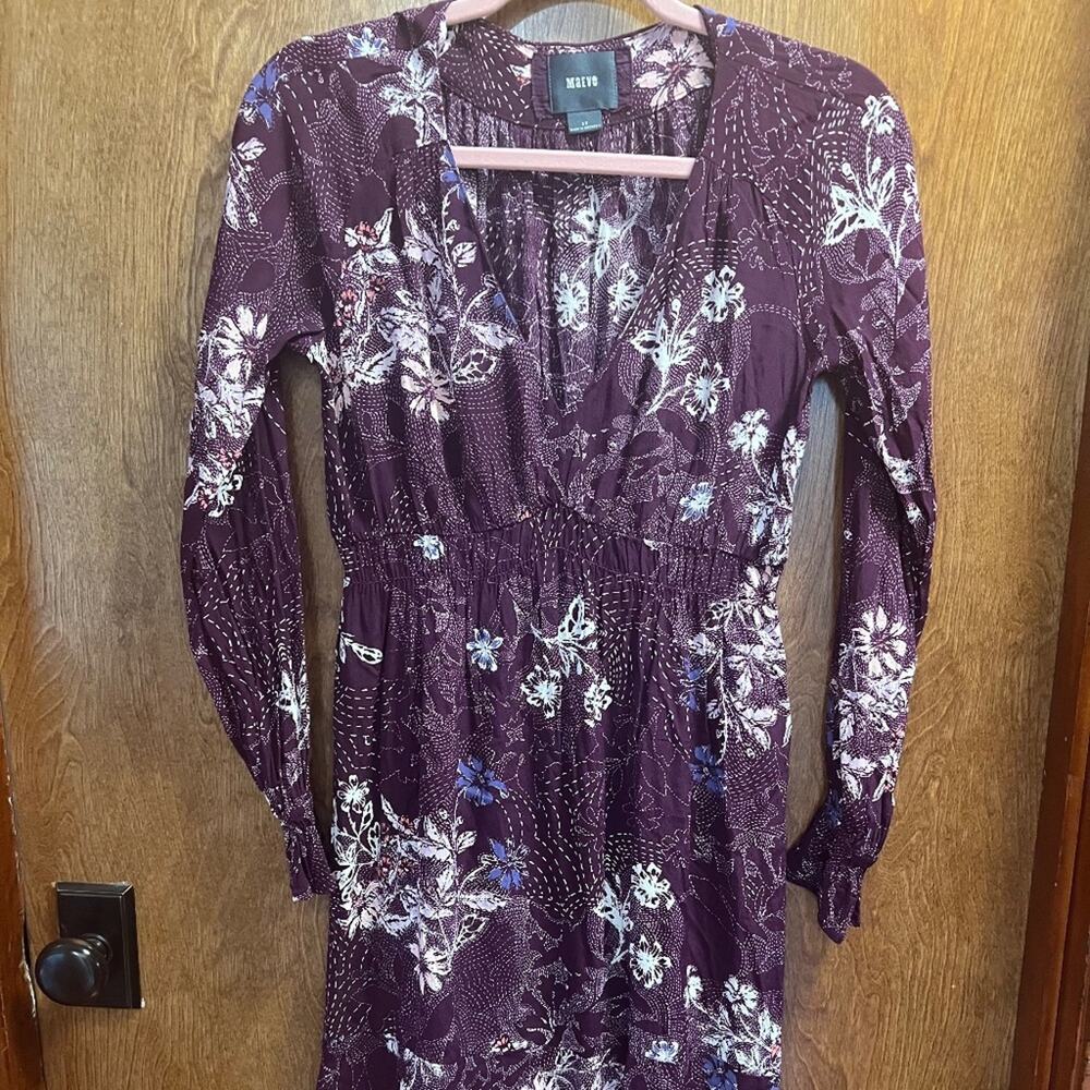 Anthropologie Maeve Monaco Ruffle Sleeve Dress Size XS